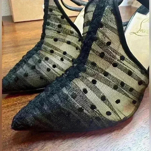 Authentic Acide lace 100mm Christian Louboutin 34.5 - Picture 9 of 9